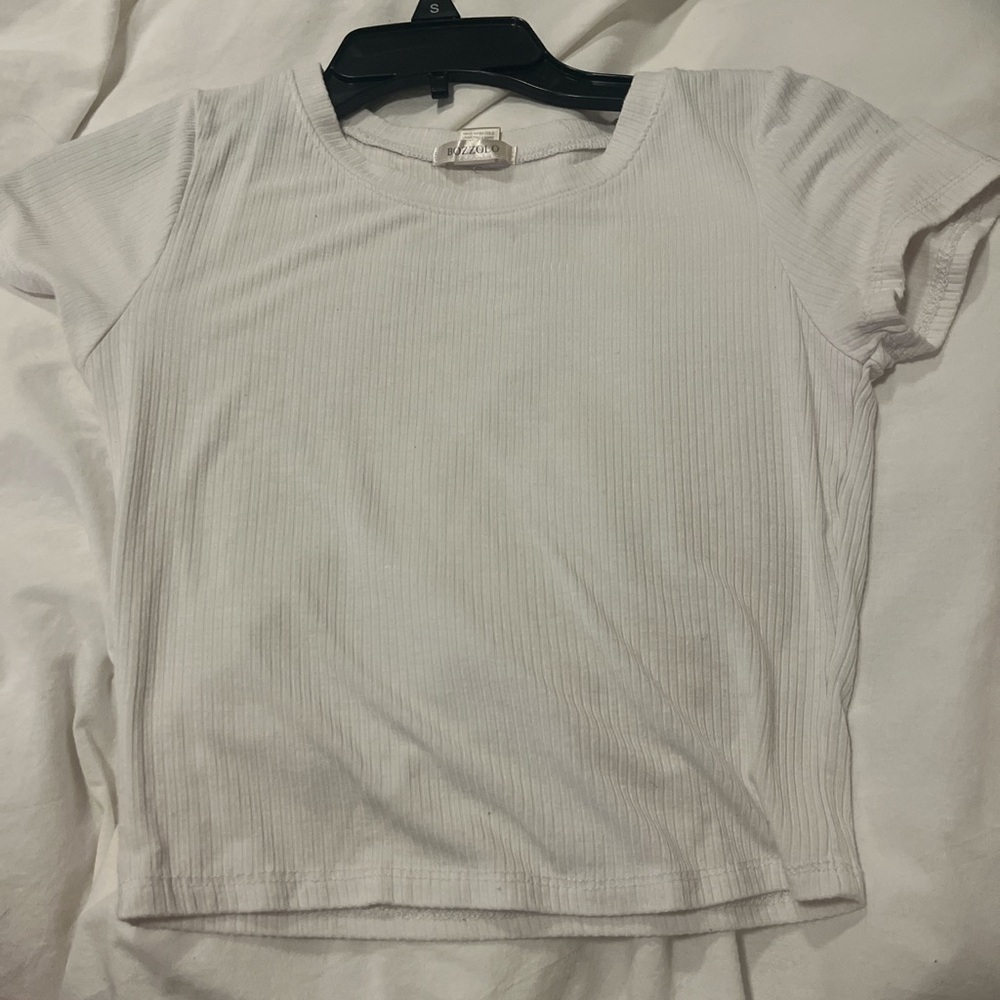 White ribbed shirt